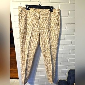 MICHAEL Michael Kors Beige and White Printed Pants